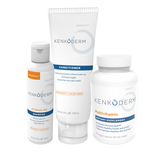 Kenkoderm Psoriasis Total Scalp and Multivitamin Bundle